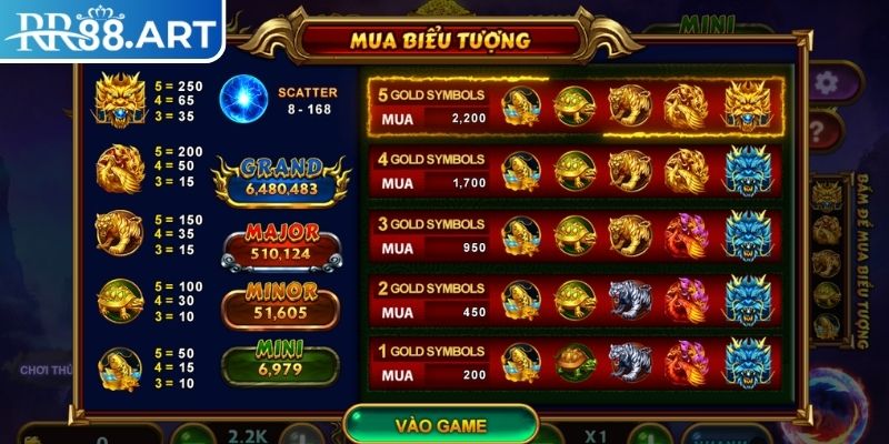 Khám phá kho báu tứ linh RR88
